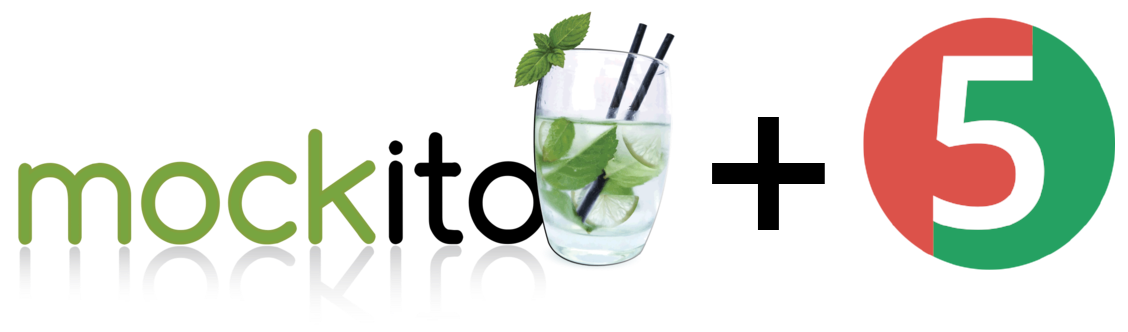 Logos of Mockito and JUnit 5